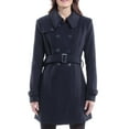 thumbnail image 2 of Alpine Swiss Keira Womens Trench Coat Double Breasted Wool Jacket Belted Blazer, 2 of 7