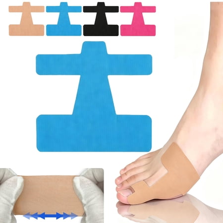 Pre-Cut Bunion Corrector Kinesiology Tape, Big Toe Support Strips, Latex Free Hallux Valgus Tape for Daily Foot Care