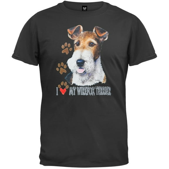 I Paw My Wirefox Terrier Black T-Shirt - X-Large