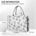 thumbnail image 3 of Large Capacity Tote Bag,Gray Soccer Balls Pattern Handbag Fashion Luxury Tote Bag,15.7"x13"x 5.1" Inches,Laptop Compatible, 3 of 6