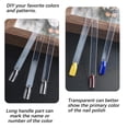 thumbnail image 5 of 300Pcs Clear Nail Swatch Pop Sticks with 6 Metal Rings, Fan-Shaped Nail Colour Display Art Tips, Fake Practice Nail Board for Nail Salon and Beginners Nail Gel Polish Practice, 5 of 8