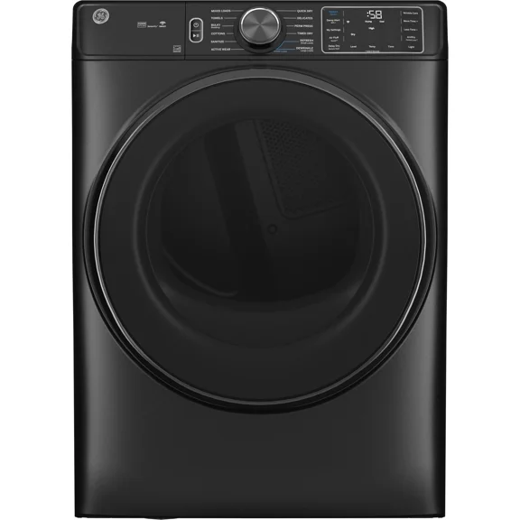 GE 28 Inch Wide Electric Dryer 7.8 CuFt with Steam and Sanitize 32 Inch Depth GFD65ESPVDS