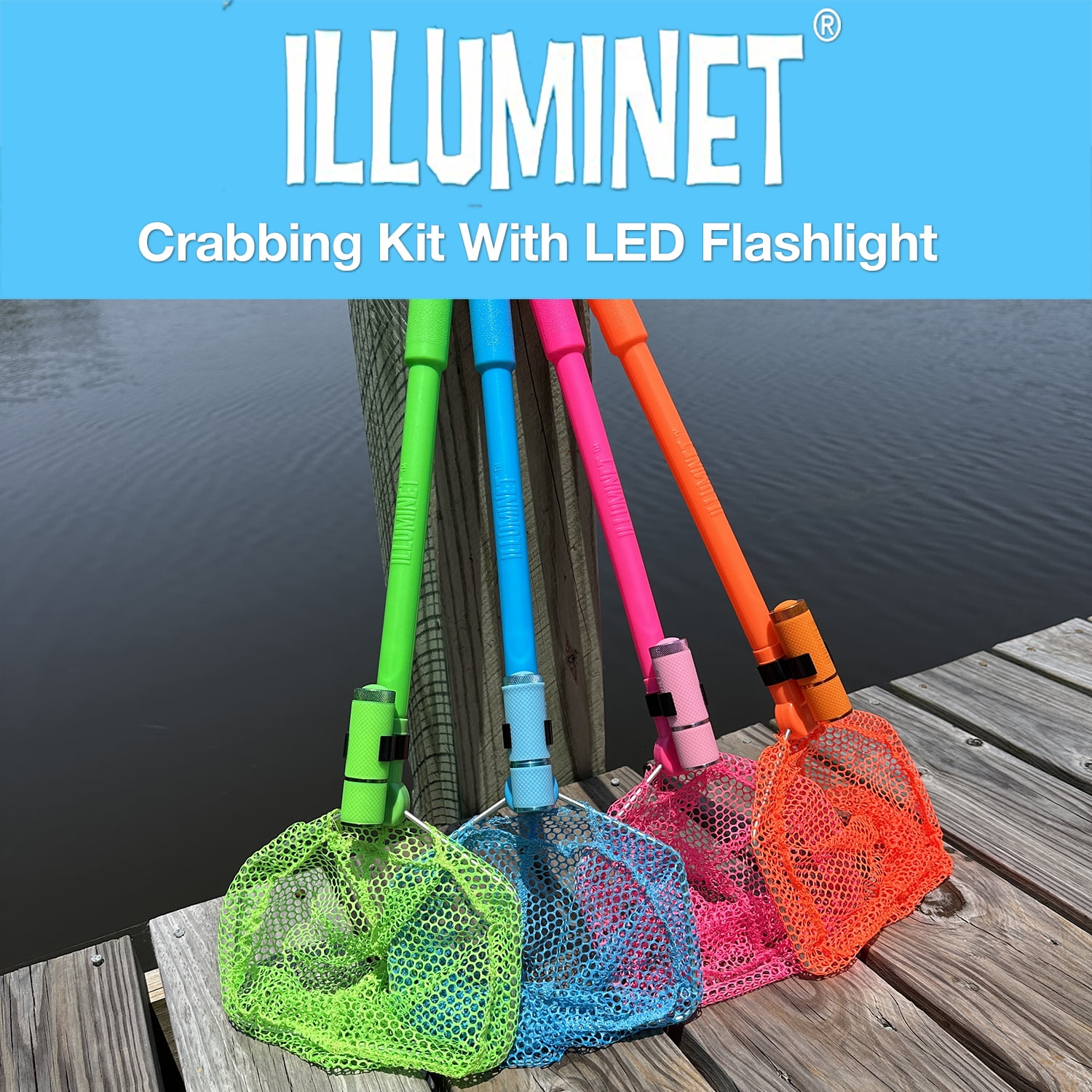 Illuminet 3 Pack Floating Bait Nets Pink: Beach Toys for Kids, Kids Beach  Nets, Kid Fishing Nets, Butterfly Net, Beach Toy, Shelling Net, Dip Net,  Crab Net, Critter Net, Fish Net, Bug