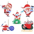 thumbnail image 4 of Adornos Navideños Con Cordón Cuarentena Adorno De Papá Noel Colgante De Árbol De Navidad Regalo Para Amigos O Familiares Minnieouse AP007564-04, 4 of 6