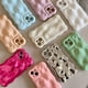 thumbnail image 2 of 3D Wave Pattern Phone Case For iphone 15 14 13 12 11 Pro Max INS Candy Color Fashion Soft Silicone Shockproof Back Cover Cases, 2 of 5