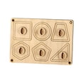 thumbnail image 4 of Piezas de tablero de actividades Juguetes sensoriales de madera Juguete interactivo de viaje para padres e hijos Sensorial formas, 4 of 9