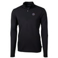thumbnail image 2 of Men's Cutter & Buck Black Boise State Broncos Big & Tall Virtue Eco Pique Recycled Quarter-Zip Pullover Top, 2 of 3
