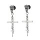 thumbnail image 2 of 361L Colgante de Cruz de de material acero Inoxidable Gota Dandle No Perforante Clip en Pendientes de Halloween Joyería Vintage Tornillo Plata Yinane Pendiente pendiente, 2 of 5