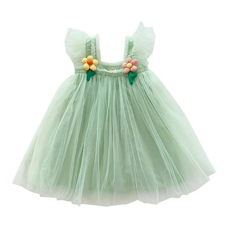 

Sngxgn Toddler Girl Clothes Long Sleeve Girls Dresses for KidsElsa Dress For Girls Mint Green 18-24 Months