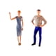 thumbnail image 4 of Figuras de mujeres y hombres Hugo Pintadas a Mano 1/64 2 uds Caqui, 4 of 10