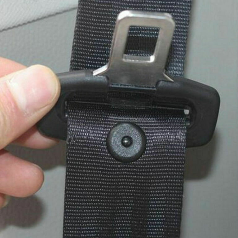 Sufanic 10 Pairs Seat Belt Button Buckle Stop - Universal Fit Stopper Kit  Black 