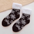 thumbnail image 3 of dajkiuy Women Winter Thick Slipper Socks with Grippers Non Slip Warm Fuzzy Socks Winter Warm Cozy Thick Comfy Soft Fleece Cabin Socks Christmas Gifts, 3 of 4