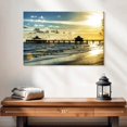 thumbnail image 2 of Elephant Stock Fort Myers Pier Wall Art - Horizontal Canvas Wall Art - Living Room Wall Decor - Places Canvas - Gray And Blue Decor By Philippe Hugonnard - 24" x 16", 2 of 8