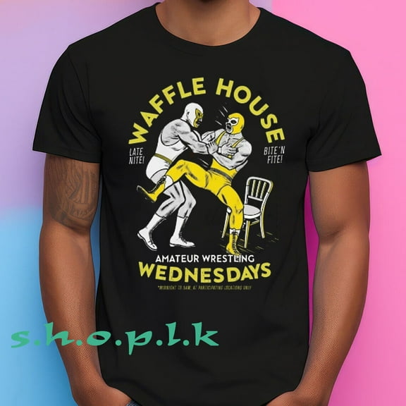 Waffle House Amateur Wrestling T-shirt T19981