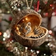 thumbnail image 6 of Forest Animal Acorn Ornaments – Cozy Forest Christmas Ornaments, 2025 New Pine Cone Decoration, Woodland Creature Figurine, 2D Acrylic Hanging Ornament Home Party Décor, 6 of 7