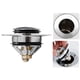 thumbnail image 3 of Colador de drenaje antirrebote universal Gloria para lavabo de Acero inoxidable 42 a 45 mm Plata Lavar el drenaje de rebote, 3 of 8