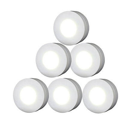 

6pcs Wireless Cabinet LED Lights Set Brightness Cupboard Accent Light (White Light)