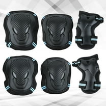 SILENRADAWN Biking Knee Pads 1 Set of Protective Gear for Cycling Skateboarding in Black Blue for Safety
