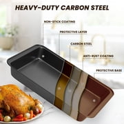 Kikcoin Bakeware Set, 22 Pcs Carbon Steel Non-Stick Baking Pan Set, Baking Sheet for Kitchen, Muffin Pan & Cookie Sheet & Cake Pan, Oven Safe up to 446℉