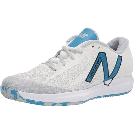 New Balance Mens FuelCell 996 V4 Hard Court Tennis Shoe 8.5 Wide White/Helium/Sulphur Yellow