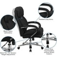 thumbnail image 4 of Flash Furniture Hercules Series 24/7 Intensive Use Swivel Office Chair with Loop Arms, Black, 4 of 14