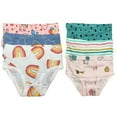 thumbnail image 6 of B&Q Soft and Stylish Cotton Briefs for Toddler Little Girls - 6-Pack Assortment - Sizes 2T to 7T, 6 of 6