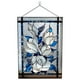 thumbnail image 2 of Panel vidriado: Atrapasol decorativo para colgar en la ventana - Estilo artístico rectangular pequeño Flores blancas, 2 of 8