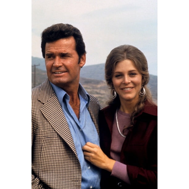 James Garner and Lindsay Wagner in The Rockford Files 24x36 Poster