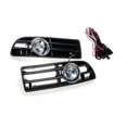 thumbnail image 5 of Apto para VW Golf MK4 1998-2004 1 par de luces antiniebla blancas y amarillas para parachoques delantero, rejilla de escape, repuesto de rejilla de malla modificada, 5 of 5