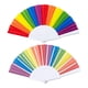 thumbnail image 4 of Abanicos ArcoíRis, Paquete de 12 Ventiladores, Ventiladores Plegables PortáTiles LGBTQ ArcoíRis, Ventiladores de Mano Plegables, Decoraciones para Fiestas, 4 of 7
