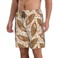 thumbnail image 2 of KLL Corn 5 Men's Casual Summer Beach Shorts Hawaiian Shorts with Pockets-X-Large, 2 of 5