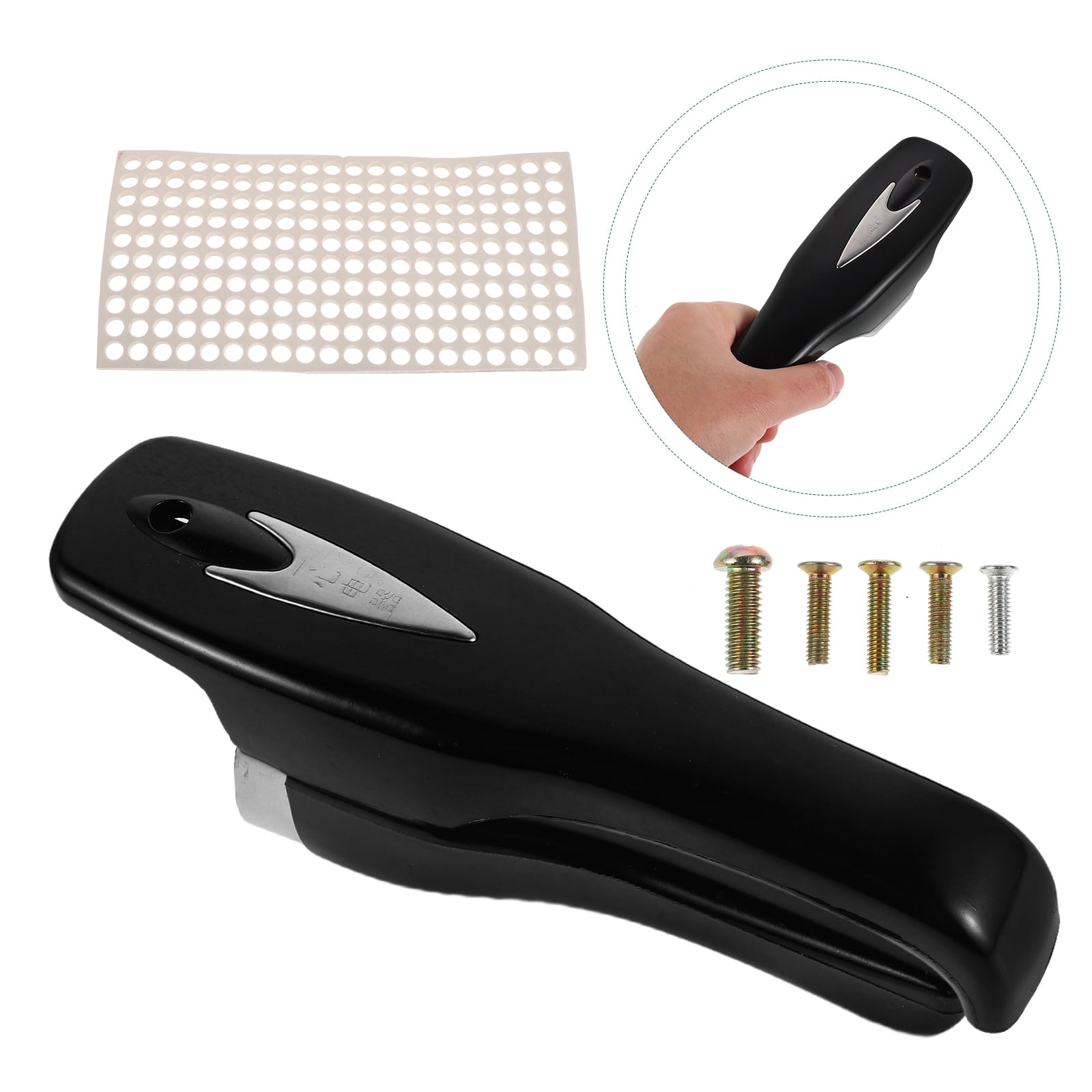 ROMANSENTIAL Detachable Pressure Cooker Grip Black Plastic Easy Installation 2Pcs