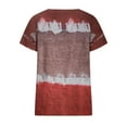 thumbnail image 4 of Njoeus Womens Tops Casual Short Sleeve Shirts V-Neck Tunic Tops for Women Trendy Tie-Dyed Tee Loose Fitting Blouses Summer Clothes S-XXL, 4 of 6