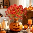 thumbnail image 6 of Gqtwoy Artificial Fall Silk Flowers Bouquet, Realistic Fake Floral Stems, Faux Fall Blooms for Vase Fillers, Halloween Thanksgiving Decor, Mixed Stems for Home Decoration, 6 of 6