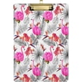 thumbnail image 1 of FMSHPON FlamingoTropical Leaves Clipboard Hardboard Wood Nursing Clip Board and Pull for Standard A4 Letter 13x9 inches, 1 of 7