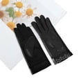 thumbnail image 5 of Unique Bargains 1 Pair Sunblock Mittens Embroidery Floral Sun Block Driving Gloves for Women Black, 5 of 5
