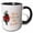 Black/White, variant on 3drose, Sparkle Image with Text of You Are Magic, 11oz Two-tone Green Mug
