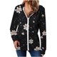 thumbnail image 2 of Chaquetas y prendas de vestir casuales con capucha y manga larga para mujer, top de poliéster con bolsillo largo para mujer, 2 of 6