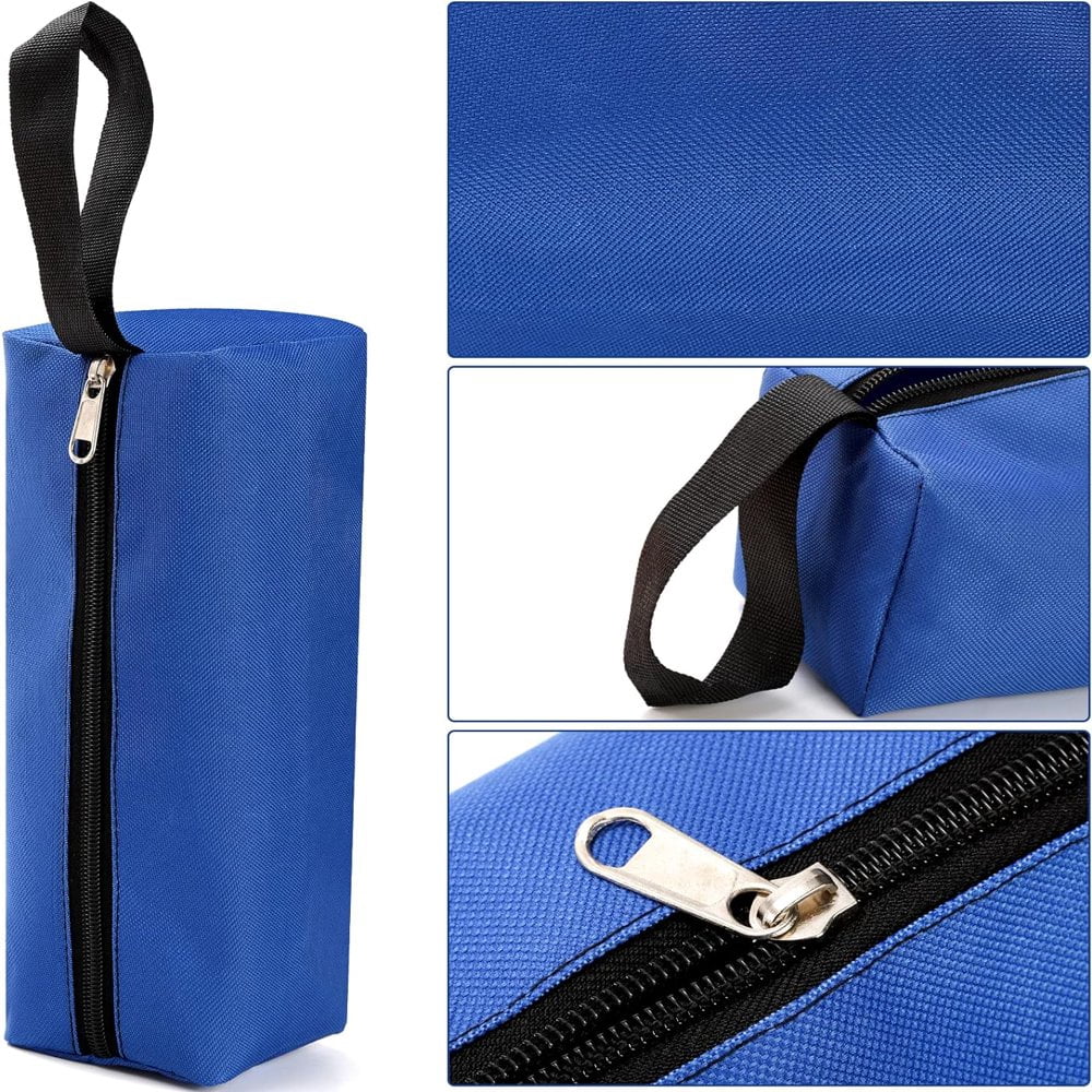 SDOTXA Set of 8 Small Tools Bags  Zippered Tool Pouches Waterproof Oxford Cloth Tote Bags for Screwdrivers  Pliers  Wrenches  Multi-purpose Storage  2 Sizes 4 Colors