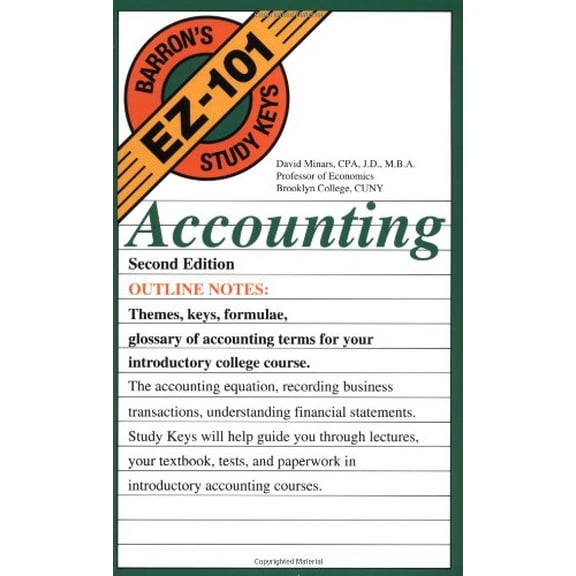 Pre-Owned Accounting (EZ-101 Study Keys) (Paperback) 0764120018 9780764120015