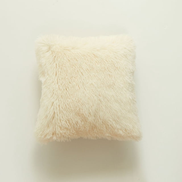 Funda de almohada de felpa Funda de almohada de león marino de peluche de cristal Suave y cómoda Funda de cojín creativa de color sólido