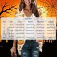 thumbnail image 5 of qolati Halloween Cardigan for Women 3/4 Sleeve Open Front Cardigans Jacket Holiday Fall Outwear Cute Ghost Pumpkin Graphic Cover Up Blouse Tops Orange L, 5 of 5
