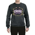 thumbnail image 2 of Wild Bobby Cheerleading All Stars Girl Sports Unisex Crewneck Graphic Sweatshirt, Heather Black, X-Large, 2 of 5