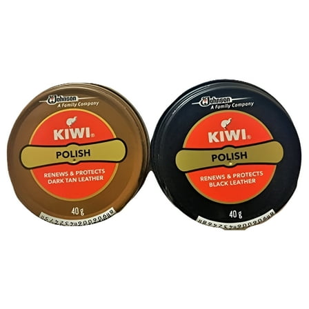 By Be The Bestest Kiwi Shoe Polish Paste Black And Dark Tan(pack of 2)