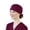 Wine, variant on Adjustable Working Cap with Button, Cotton Working Hat Sweatband, Elastic Bandage Tie Back Hats for Women & Men, One Size