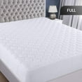 thumbnail image 2 of Fusion Waterproof Mattress Protector, Full Mattress Pad, Quilted Fitted Cover Stretches up to 16 Inches Deep (White), 2 of 9