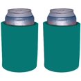 thumbnail image 1 of Enfriador de latas Old School de espuma gruesa en blanco (paquete de 2 turquesas), 1 of 1