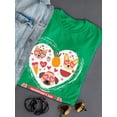 thumbnail image 3 of Valentine's Day Cute Pets  T-Shirt Women -Image by Shutterstock, Female Small, 3 of 4