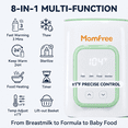 thumbnail image 4 of Baby Essentials Bottle Warmer8-in-1Fast Heating for Breastmilk and Formula,Baby Registry Search,with Accurate Temperature Control and Automatic Shut-Off,with Defrost,Keep Warm,for All Bottles, 4 of 11