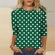 thumbnail image 1 of mfyjkho Tops Para Hacer Ejercicio Para Mujer, Blusa Informal Con Cuello Redondo Y Mangas 3/4 Para Mujer Tops Para Salir Para Mujer L, 1 of 5